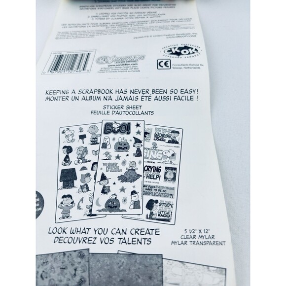 Vintage 2004 Sandy Lion‎ Sticker Roll Peanuts Sayings Phrase Snoopy Scrapbooking - Picture 8 of 11